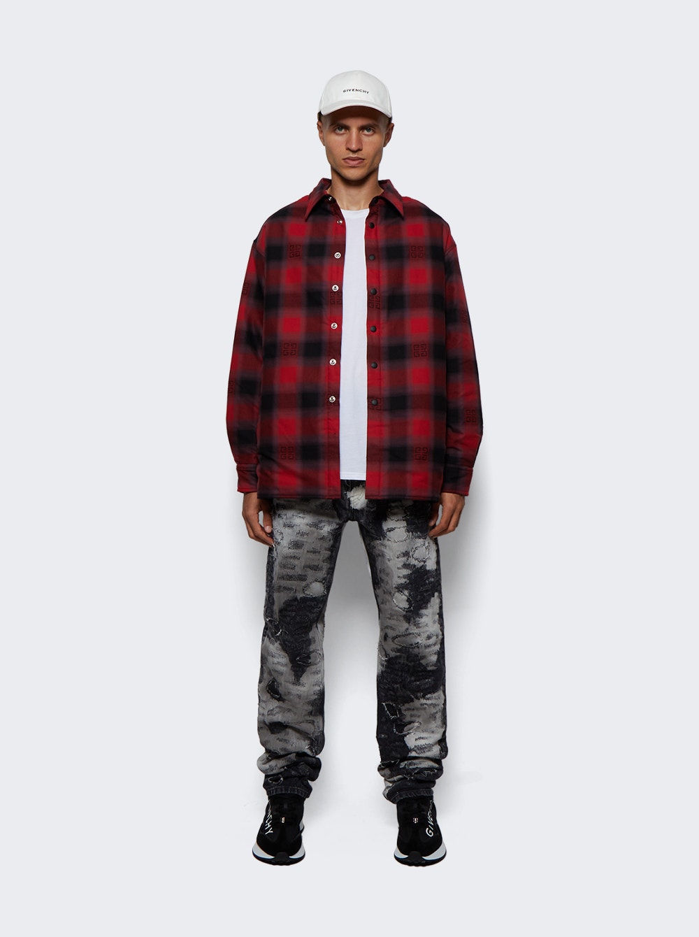 Men | Givenchy | Slim Fit 5 Pocket Trousers | Black & White