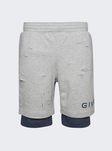 Men | Givenchy | Distressed Board Shorts | Grey