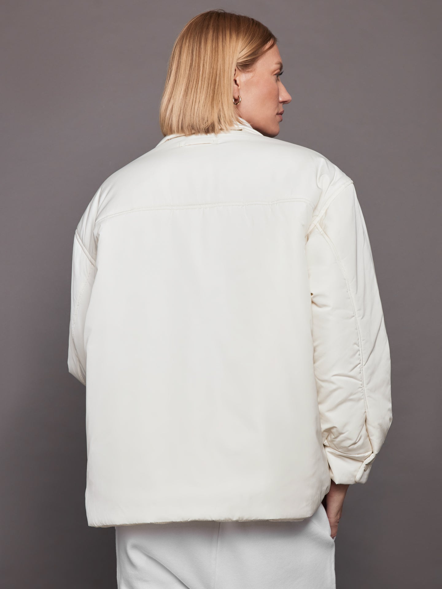 Bandier | Classic Coaches Jacket | Gardenia