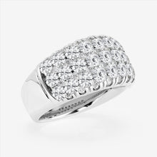 3.00 CT Round Lab-Grown Diamond | Row Wedding Band Ring | 14K White Gold | SI Clarity