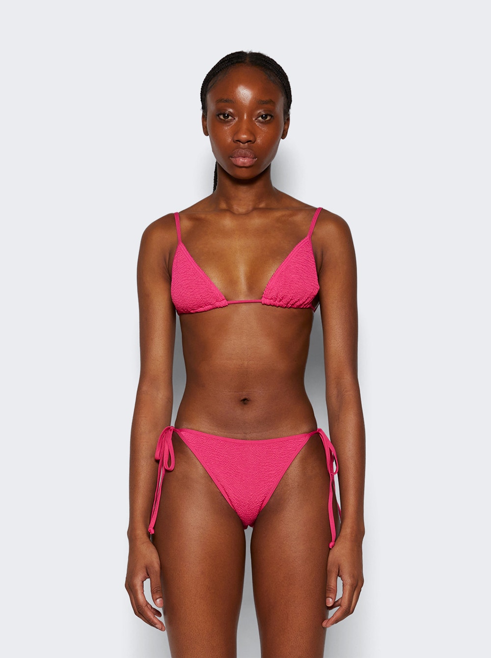 Women | Bond-Eye | Luana Triangle Bikini Top Raspberry | Pink