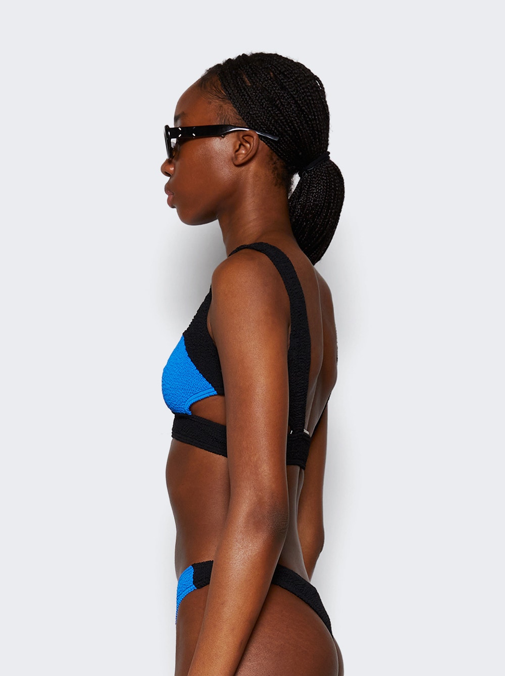 Women | Bond-Eye | Splice Nino Crop Bikini Top Cobalt And Black | Blue