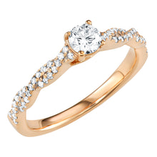 0.50 CT Round Natural Diamond | Engagement Ring | 14K Rose Gold | H Color | I-I1 Clarity