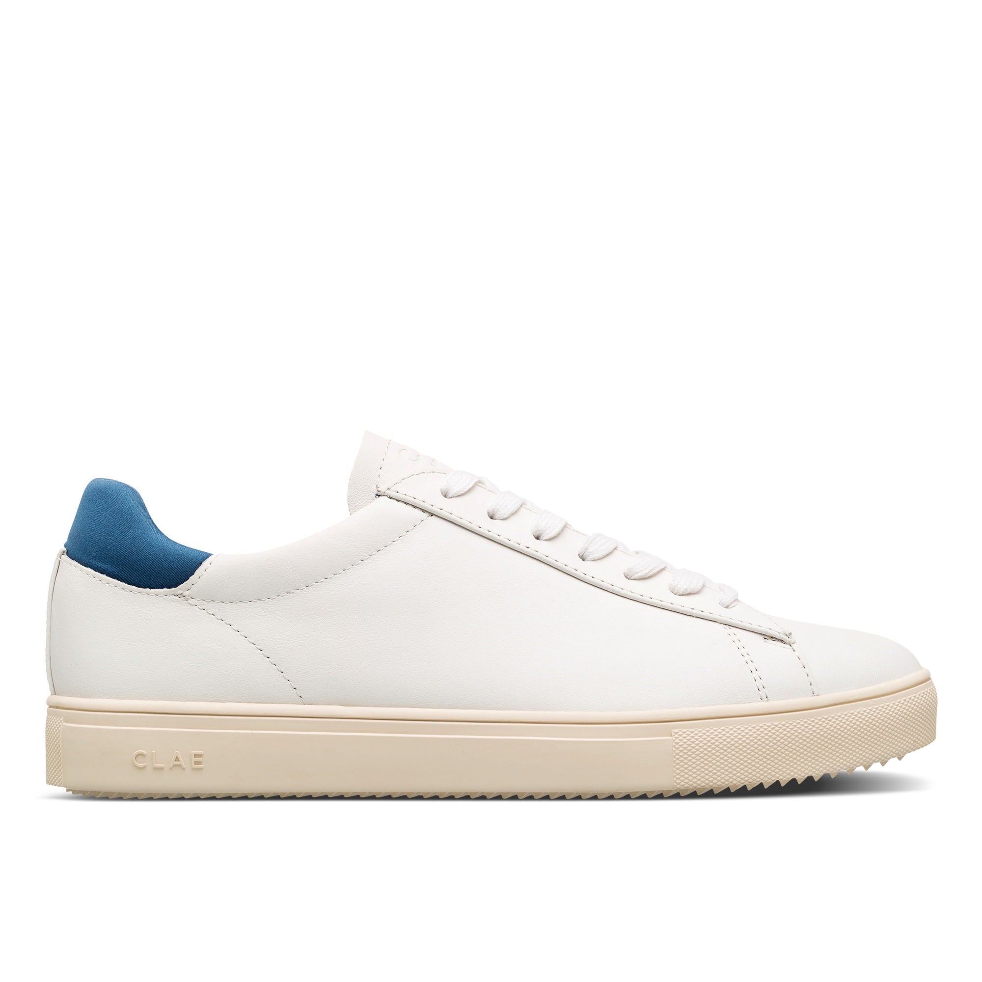 Womens | Bradley | White Leather Stellar Blue