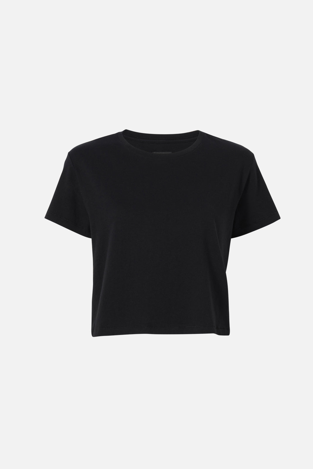 Wesley | Bowery Boxy Weekend Cotton Tee | Black