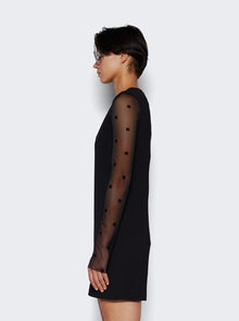 Women | Givenchy | 4g Sheer Panel Mini Dress | Black