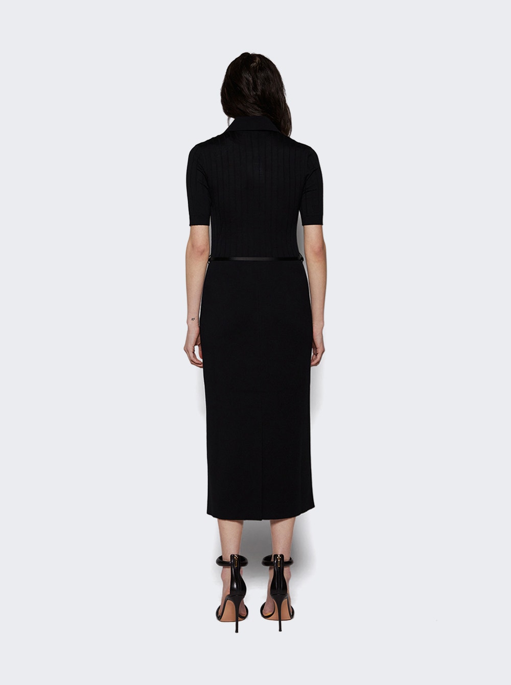 Women | Givenchy | Voyou Knitted Polo Dress | Black