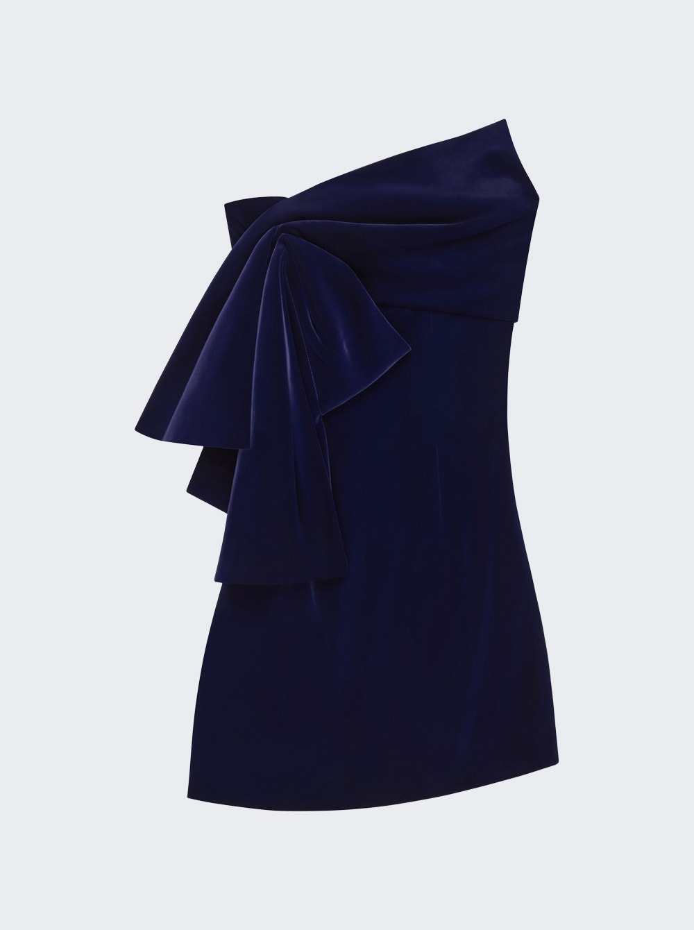 Women | Givenchy | Velvet Dress With Oversized Bow Dark Navy