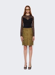 Women | Givenchy | Cargo Skirt | Olive Green