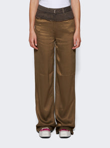 Women | Givenchy | Big Mix Denim Jeans | Dark Khaki Green