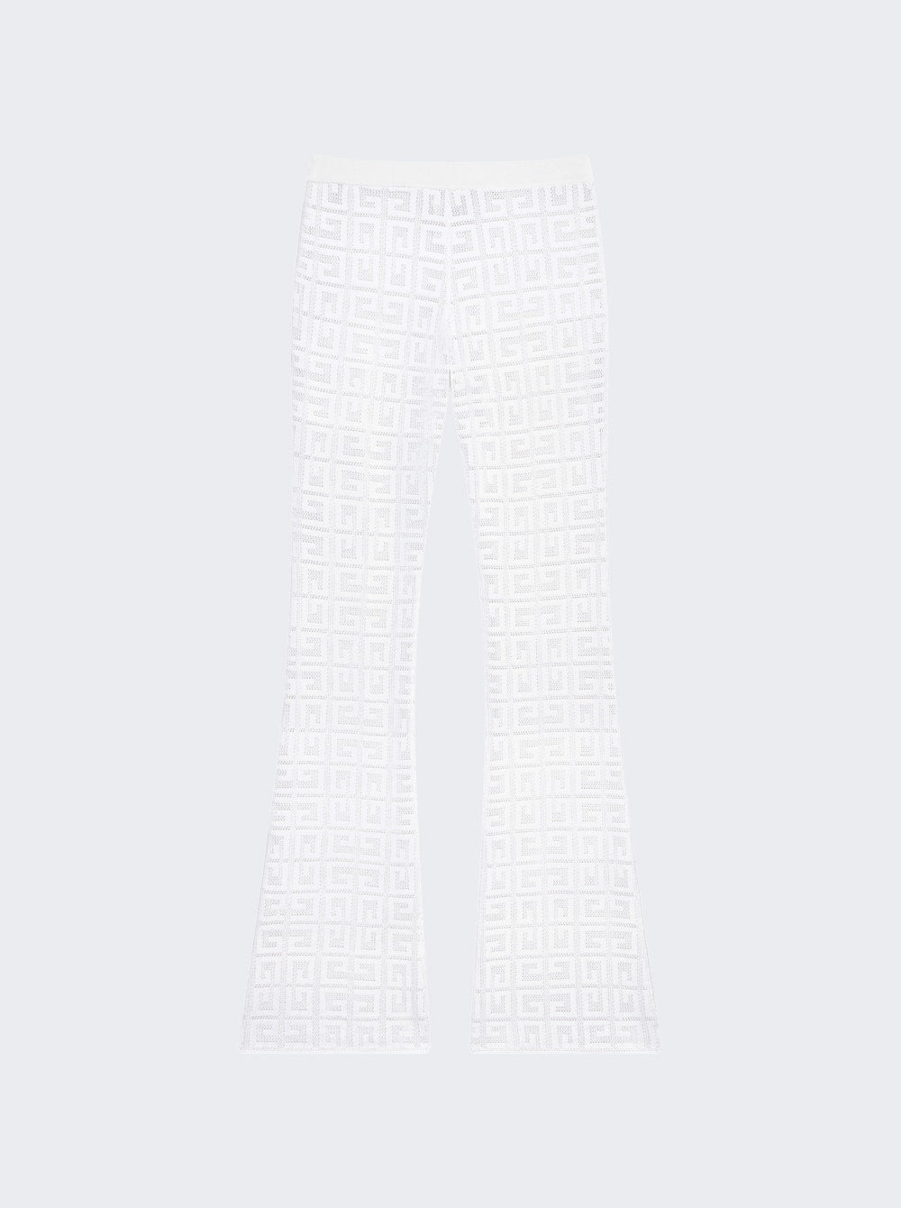 Women | Givenchy | Flare Pants In 4g Jacquard | White
