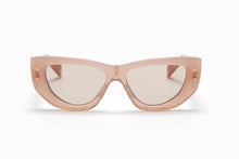 Womens | B - Muse Sunglass | Cloudy Nude - White Gold | Medium Brown
