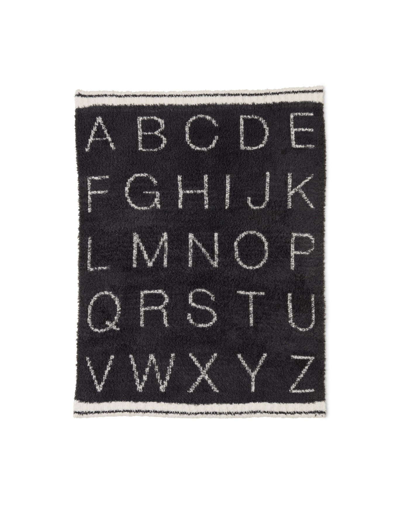 Baby | Cozychic Alphabet Stroller Blanket 30" X 40" | Carbon-Cream