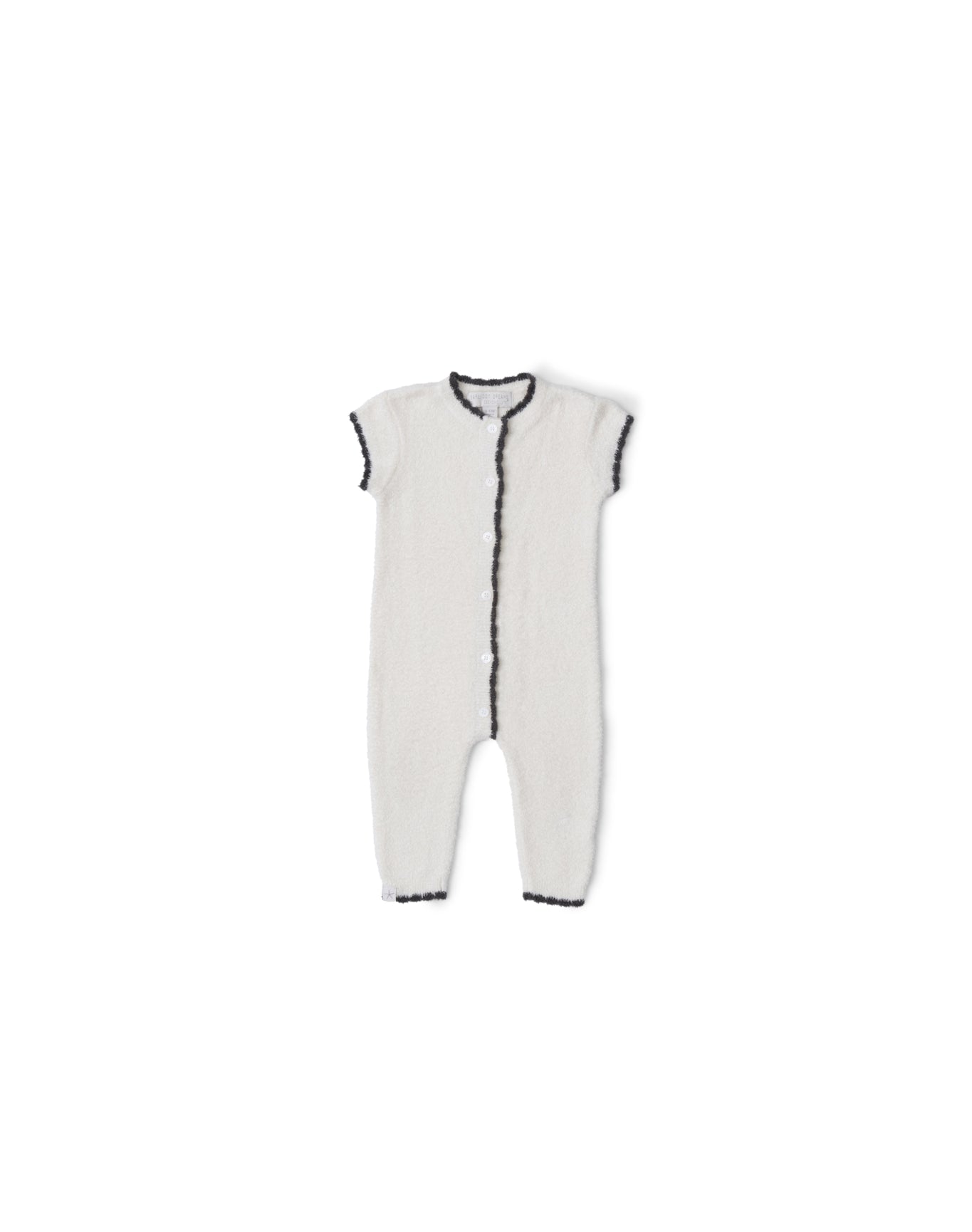 Baby | Cozychic Lite Scalloped Onesie | Cream-Carbon