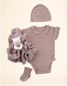 Baby | Cozychic Ultra Lite Infant Eyelet Bundle | Faded Rose