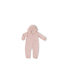 Baby | Luxechic Bear Onesie | Dusty Rose