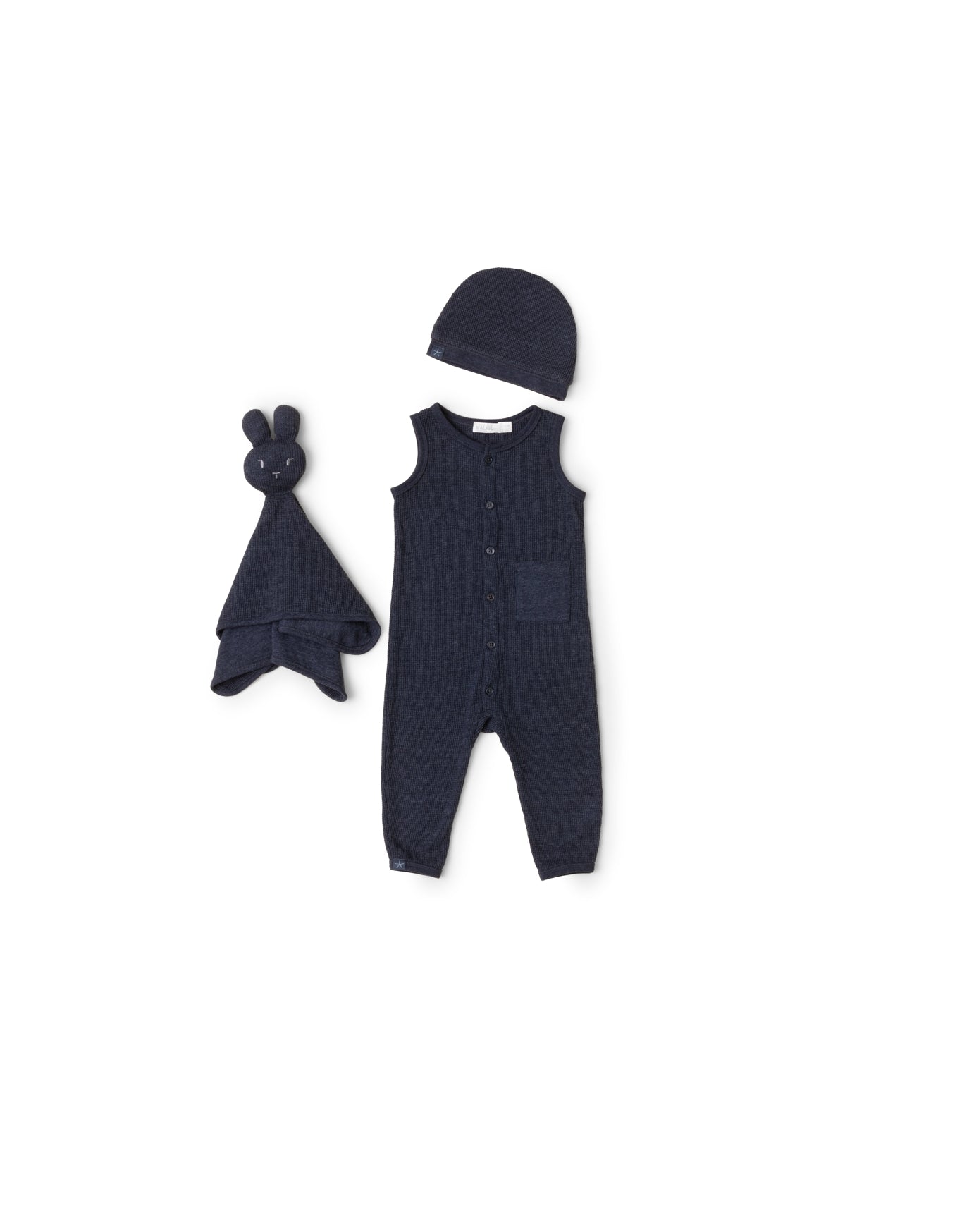 Baby | MC Waffle Onesie Set | Indigo