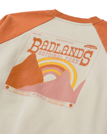 Badlands Greatest Hits Raglan Crew | Burnt Orange