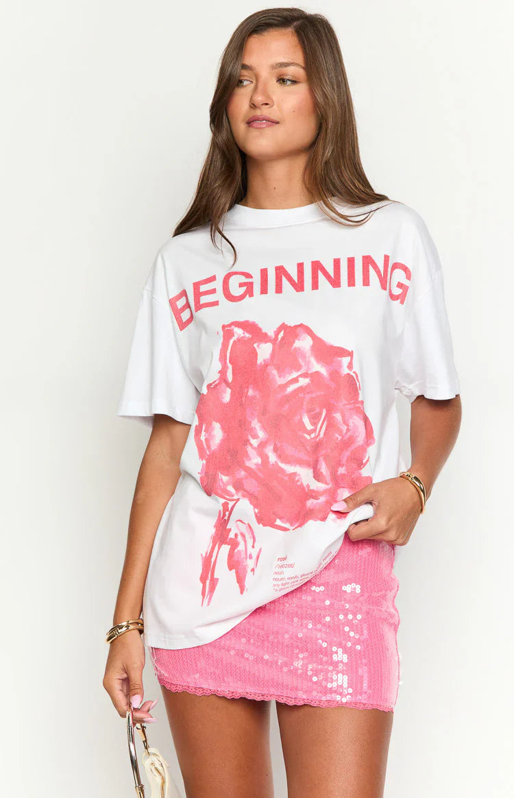 Beginning Tee | Rose White