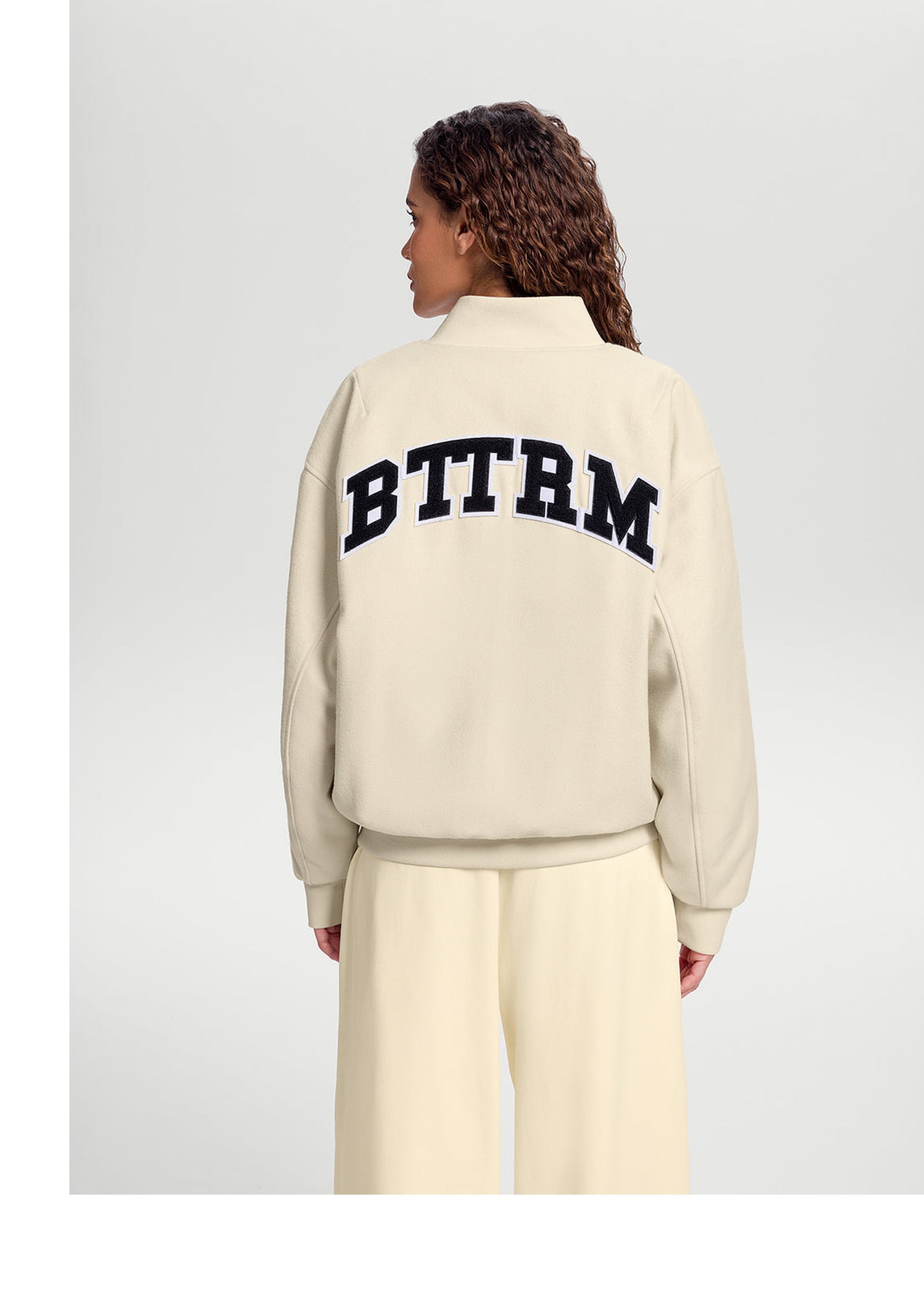 Better League Varsity Jacket | Creamy White