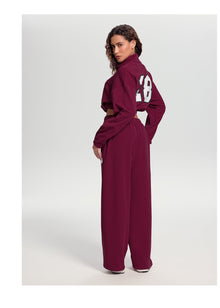 Better League Wide-Leg Sweatpants | Burgundy