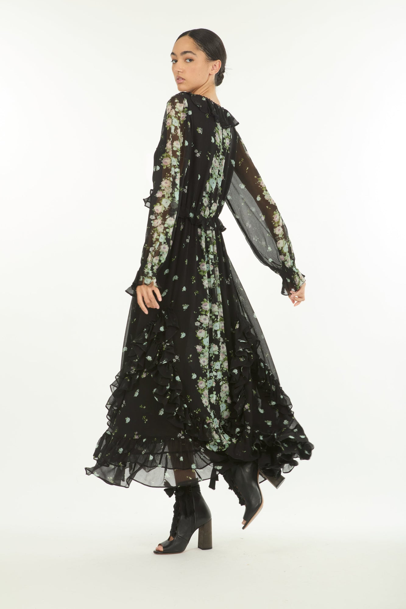 Brighton Dress | Black Floral Alley
