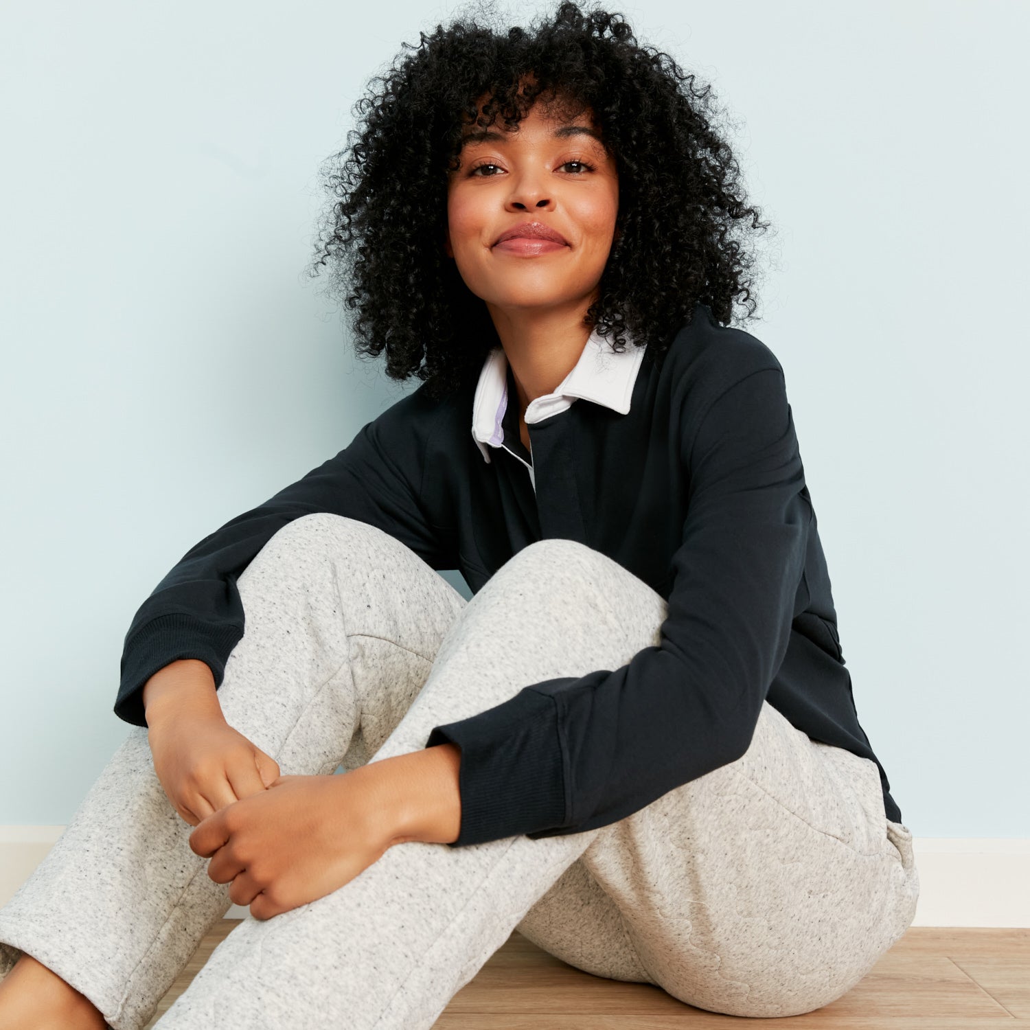 Chilluxe Brushed Fleece Quilted Pant | Salt & Pepper