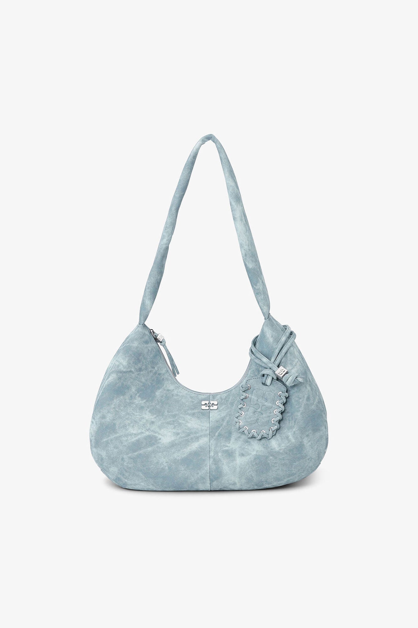 Bleached Medium Hobo Bag | Celestial Blue