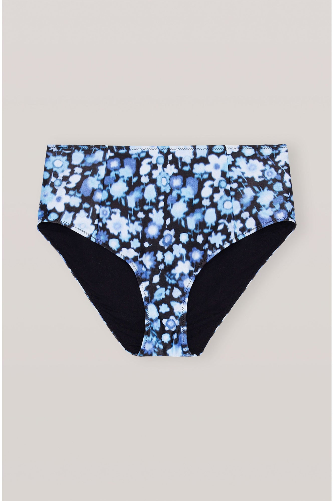 Blue Highrise Bikini Briefs | Phantom