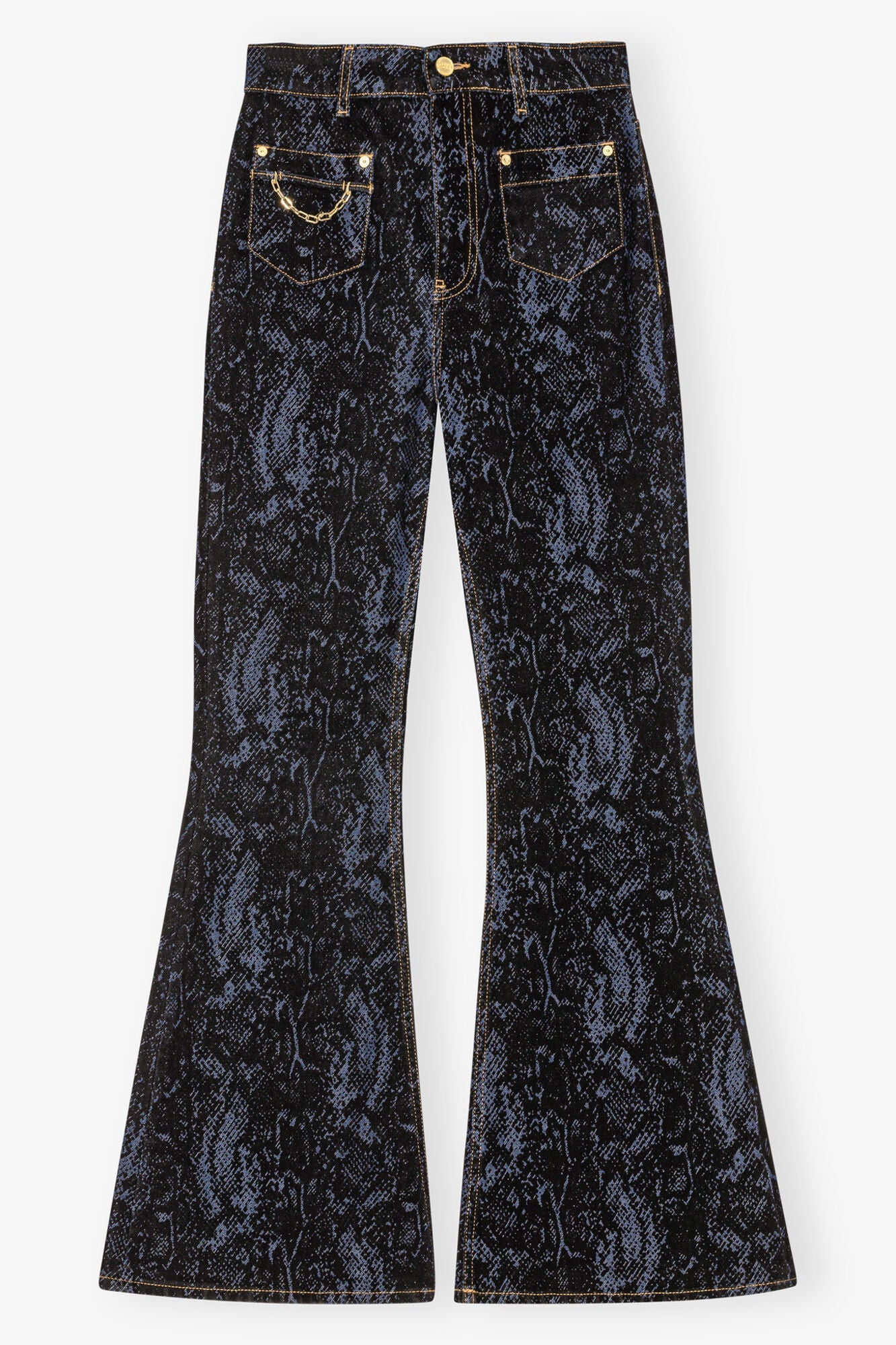 Blue Snake Goddi Jeans | Indigo