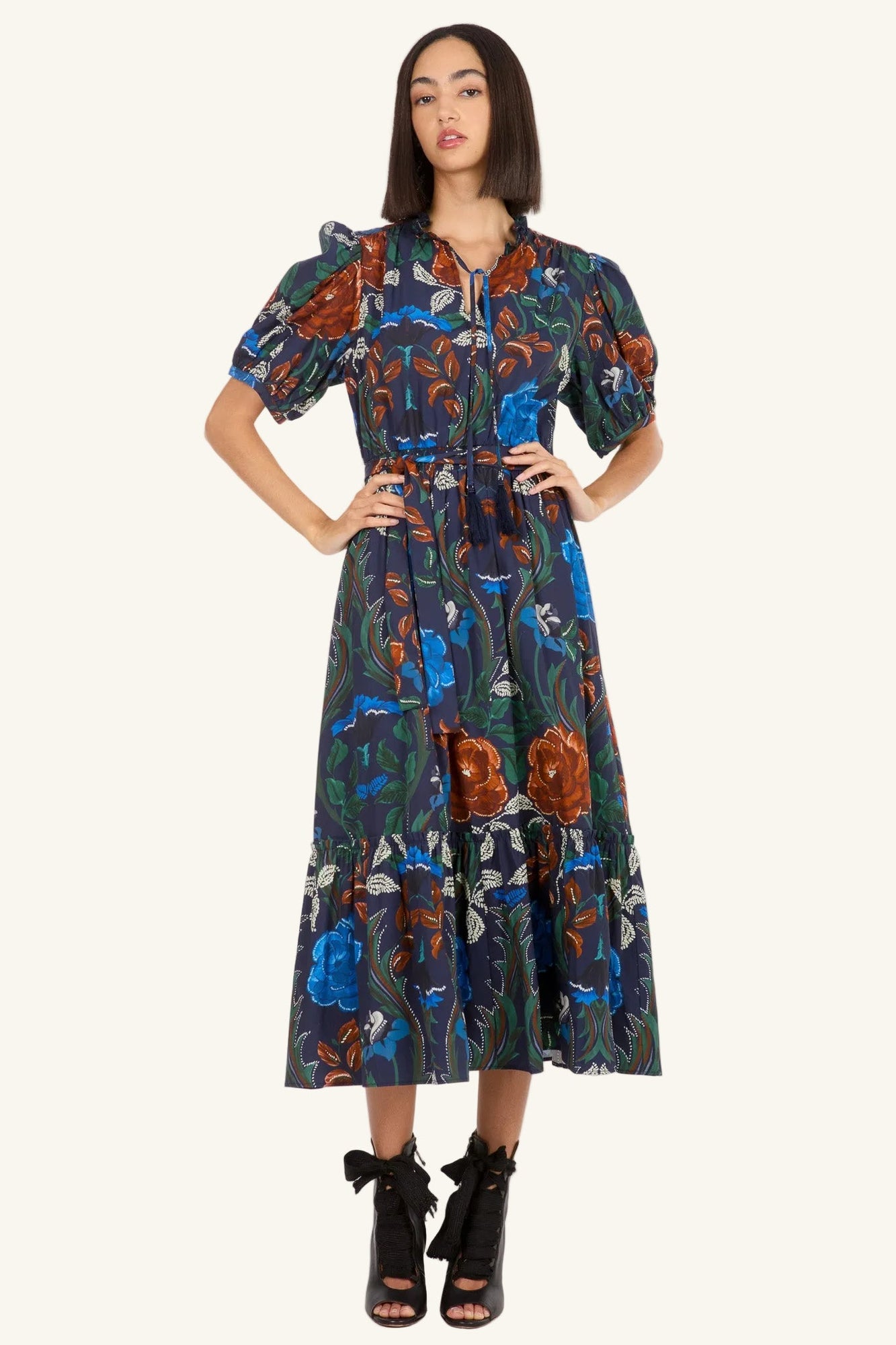 Britt Dress | Mixed Foliage