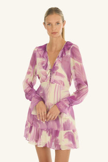 Briony Mini Dress | Mauve Floral