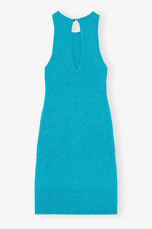 Brushed Alpaca Mini Dress | Blue Curacao