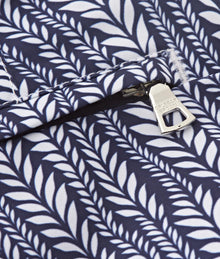 Bulldog Fern Mid-Length Swim Shorts | Lagoon Blue/White