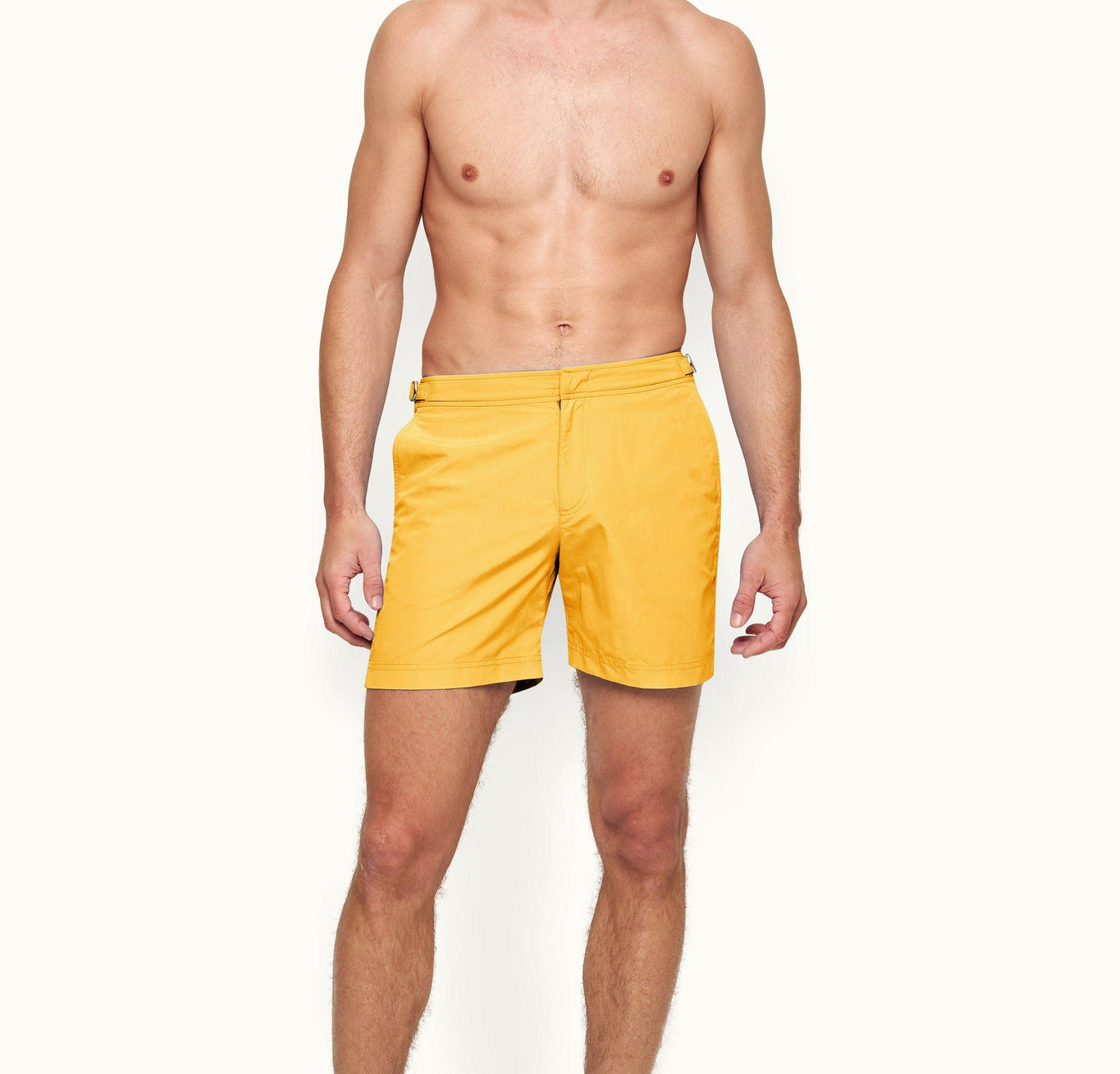 Bulldog Mid-Length Swim Short | Yellow Blaze