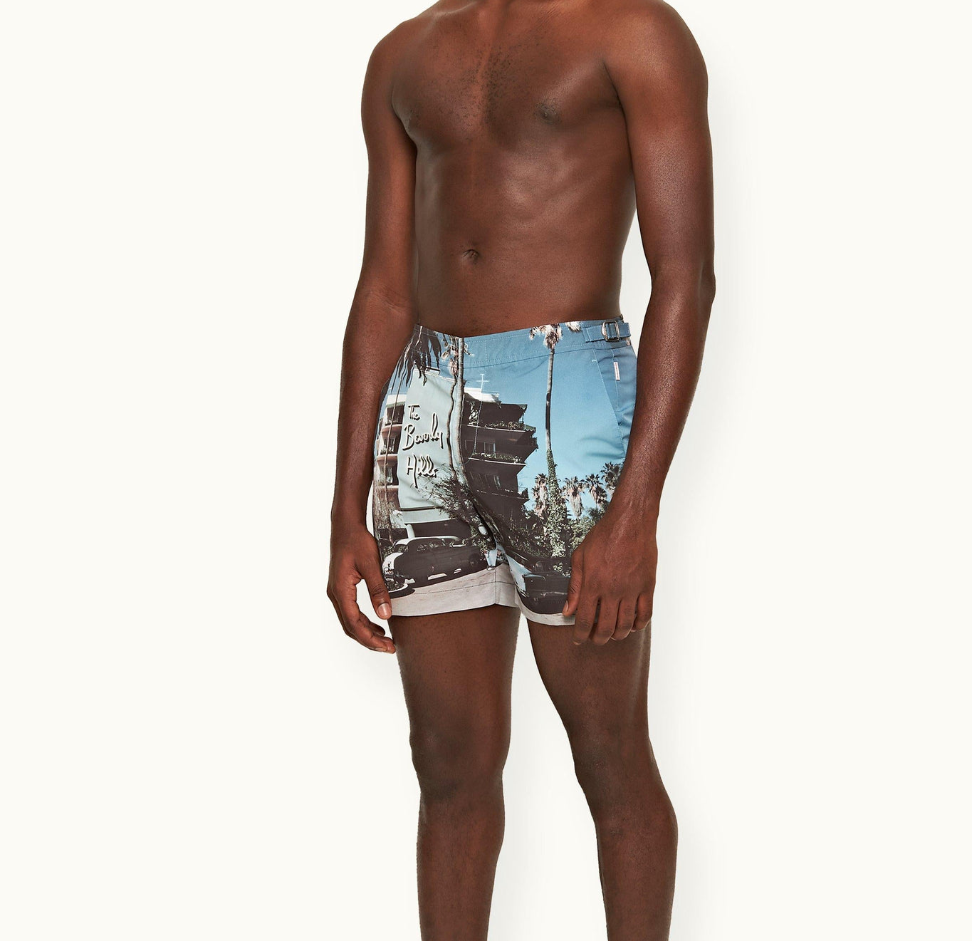 Bulldog Photographic Print Mid-Length Swim Shorts | Beverly Hills