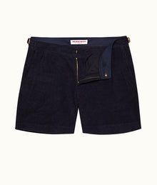 Bulldog Towelling Mid-Length Double-Faced Towelling Shorts | Night Iris