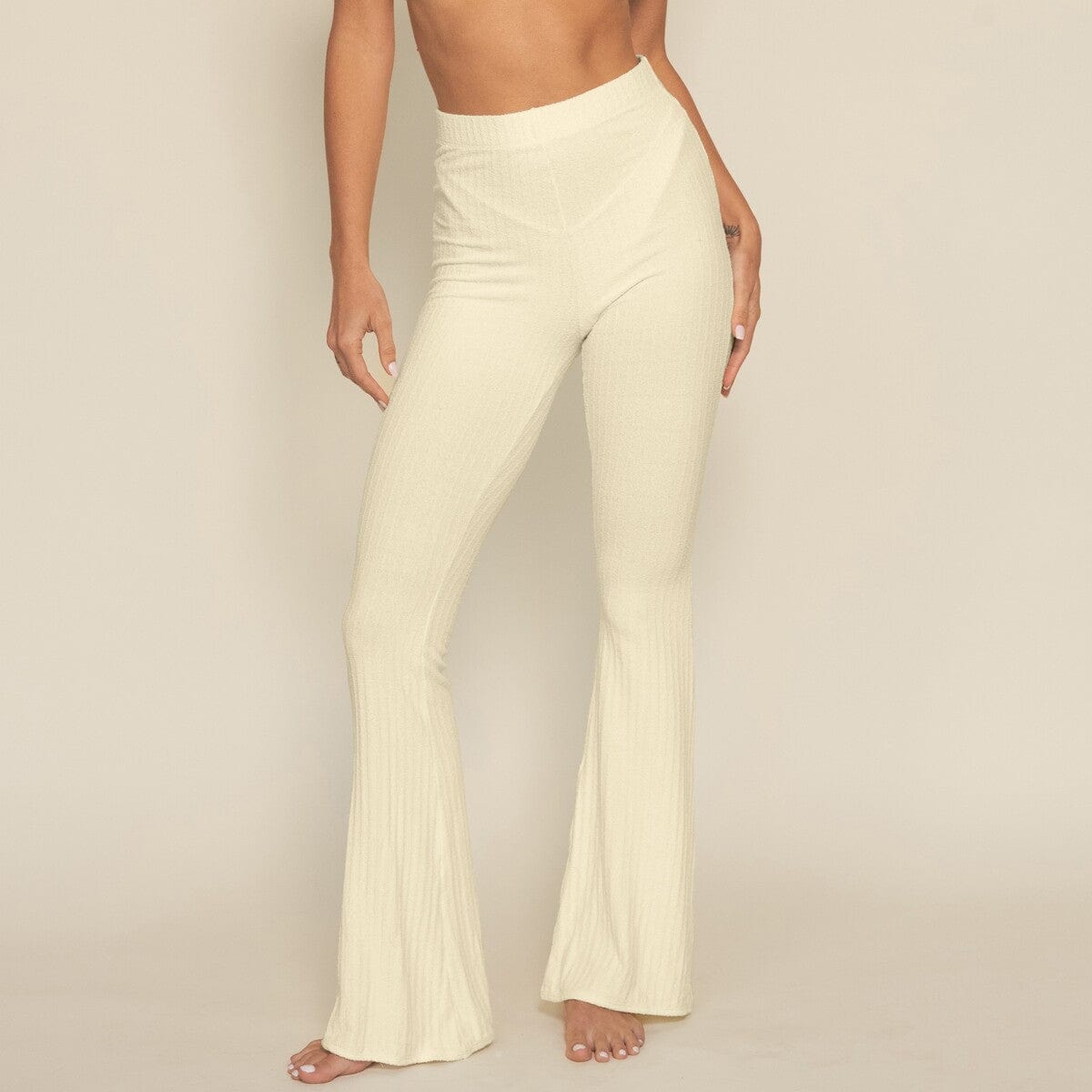 Flair Pant | Buttercream Rib