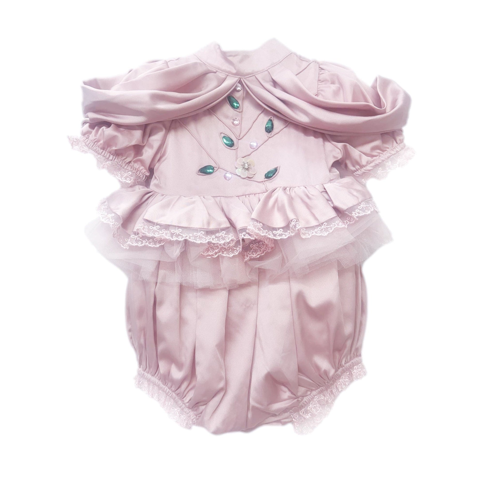 Pink Satin Ballerina Romper | Pink