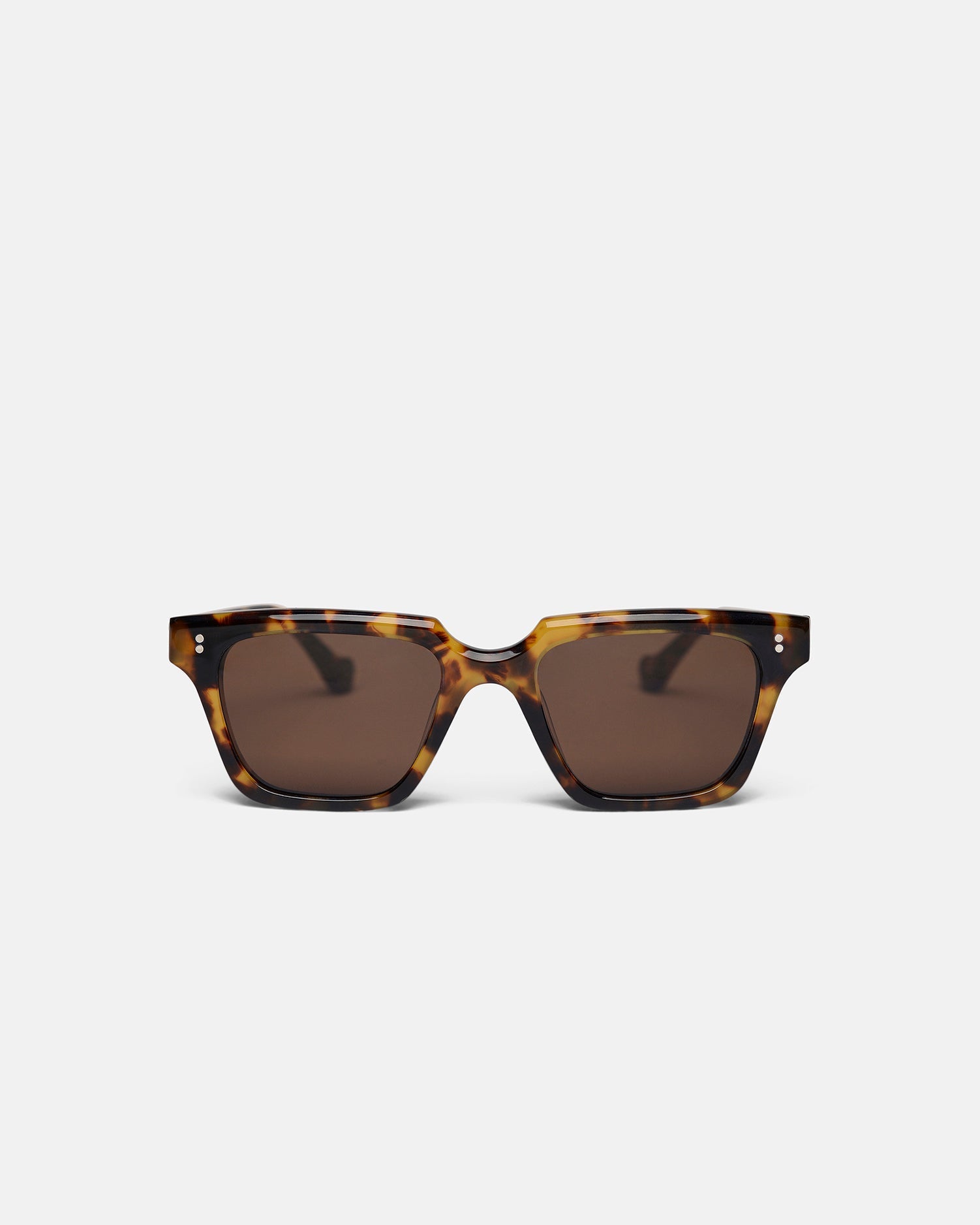 Unisex | Cadao Bio-Plastic Angular Sunglasses | Dark Amber