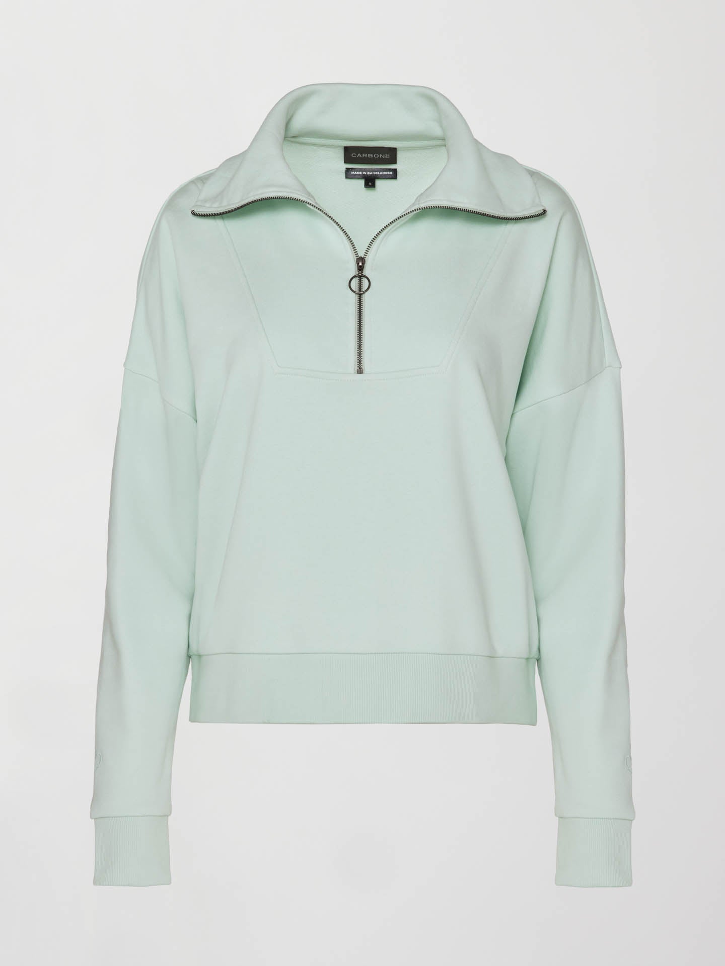 Carbon38 | French Terry Half Zip | Clearly Aqua