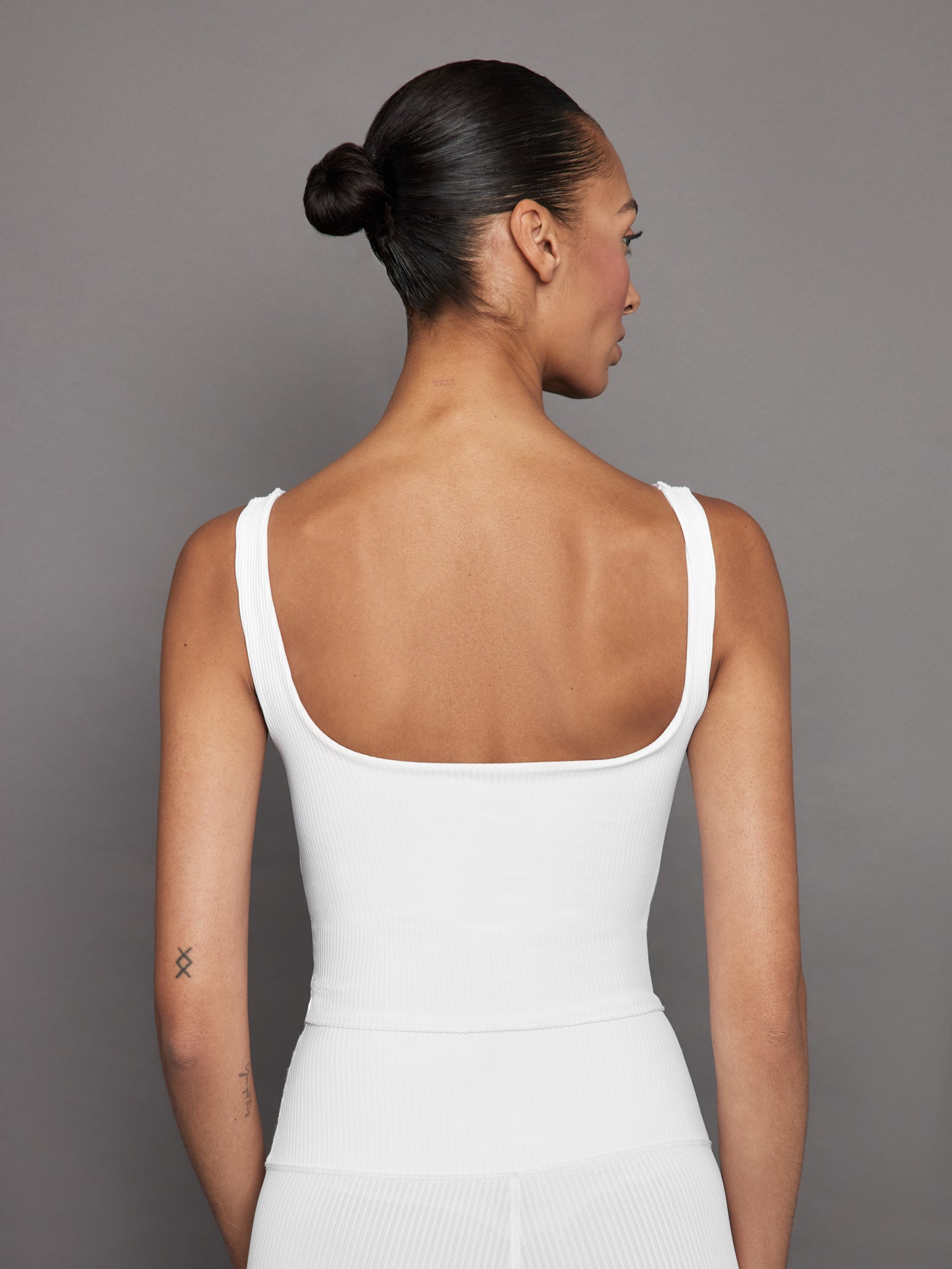 Carbon38 | Ribbed Tank | White