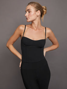 Carbon38 | Seamed Tank In Melt | Black