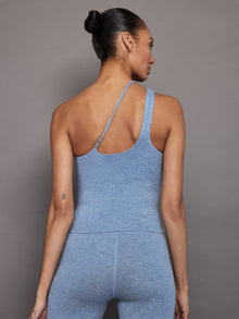 One Shoulder Convertible Tank in Heather Melt | Quiet Harbor