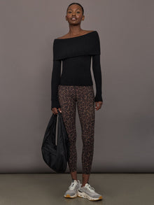 Off Shoulder Fold Over Sweater | Black