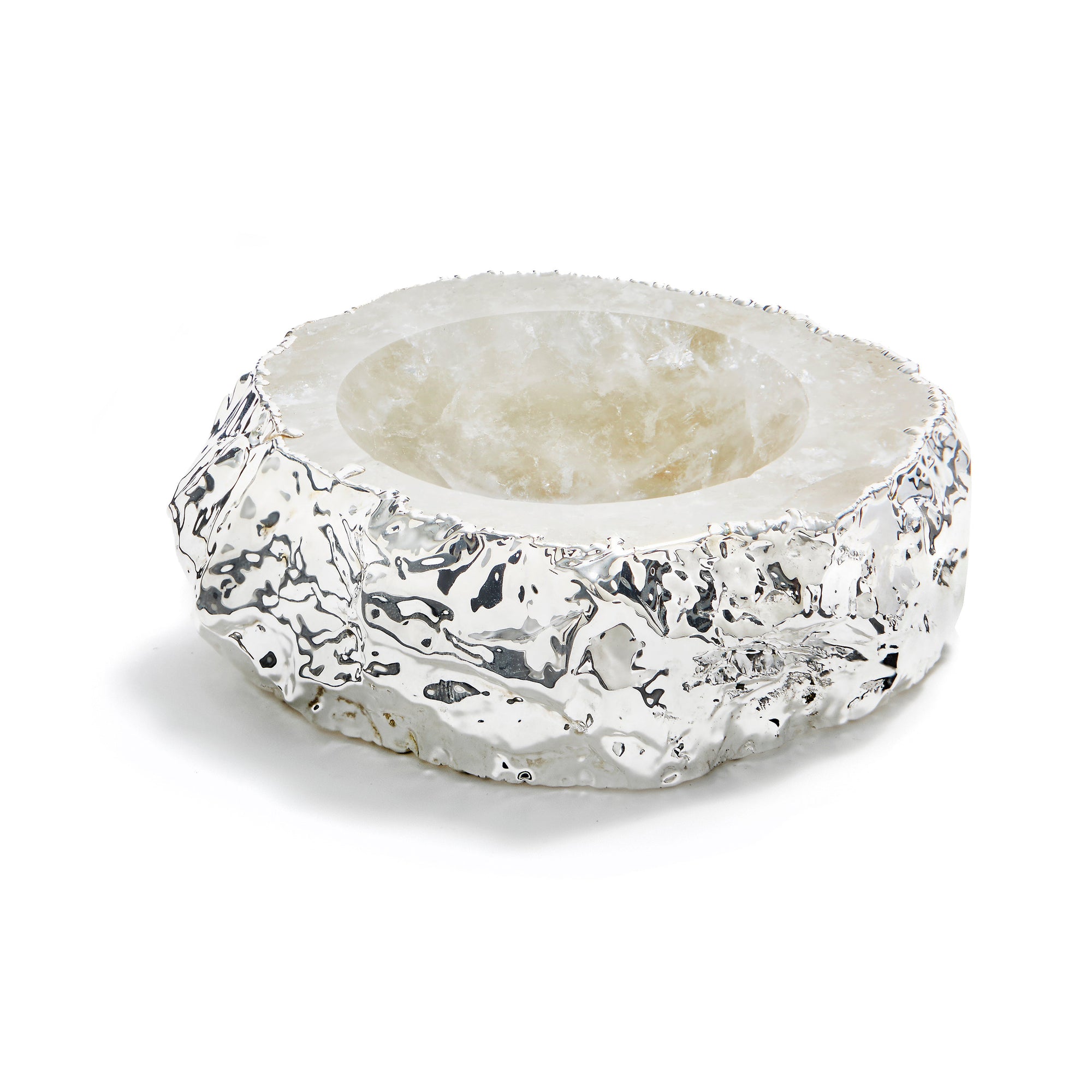 Cascita Bowl | Crystal & Silver | Single