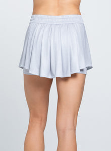 High Waist All That Shimmers Skirt | Heather Grey