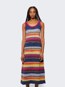 Women | Chloé | Striped Knitted Midi Dress | Multicolor