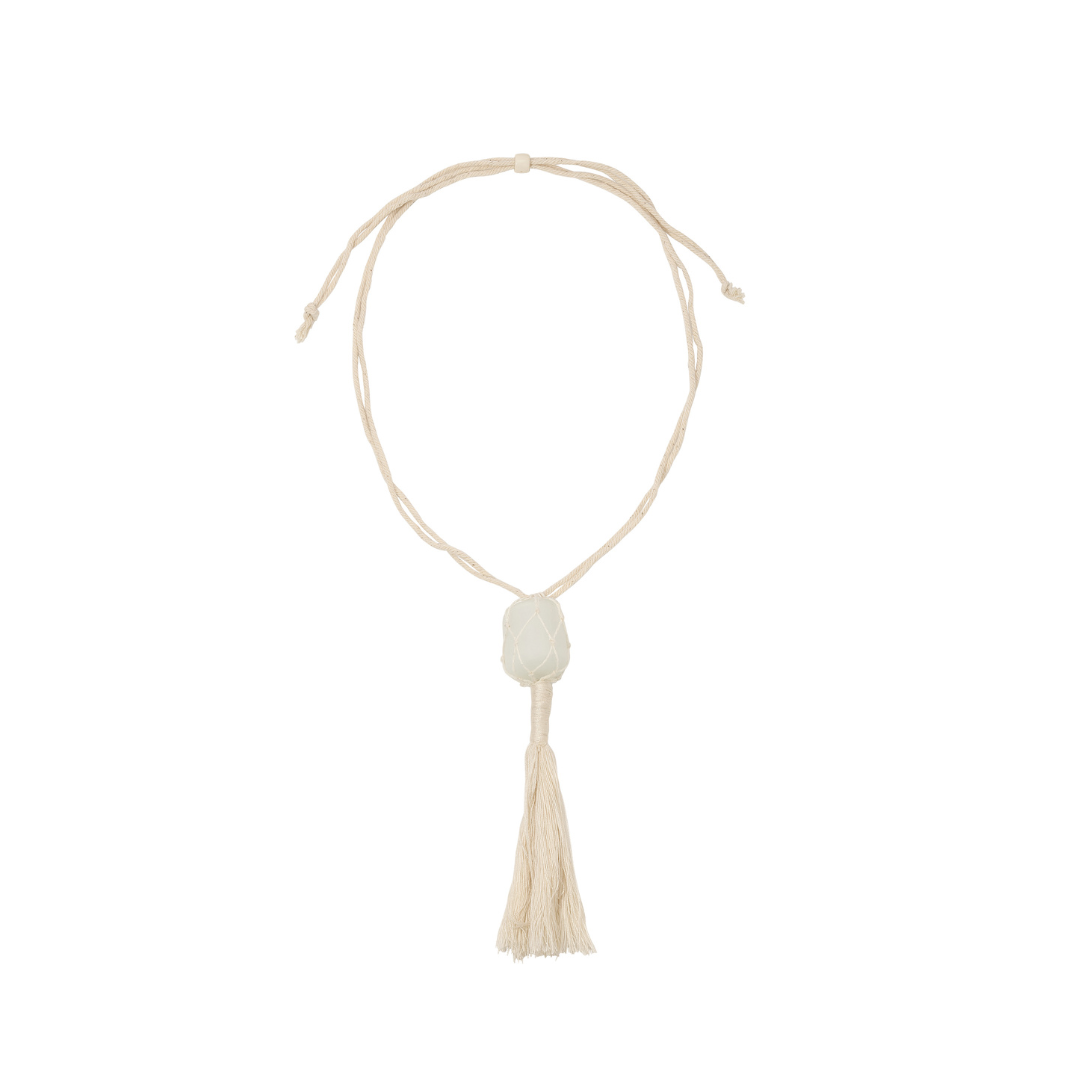 Claudette Necklace | Cream | White