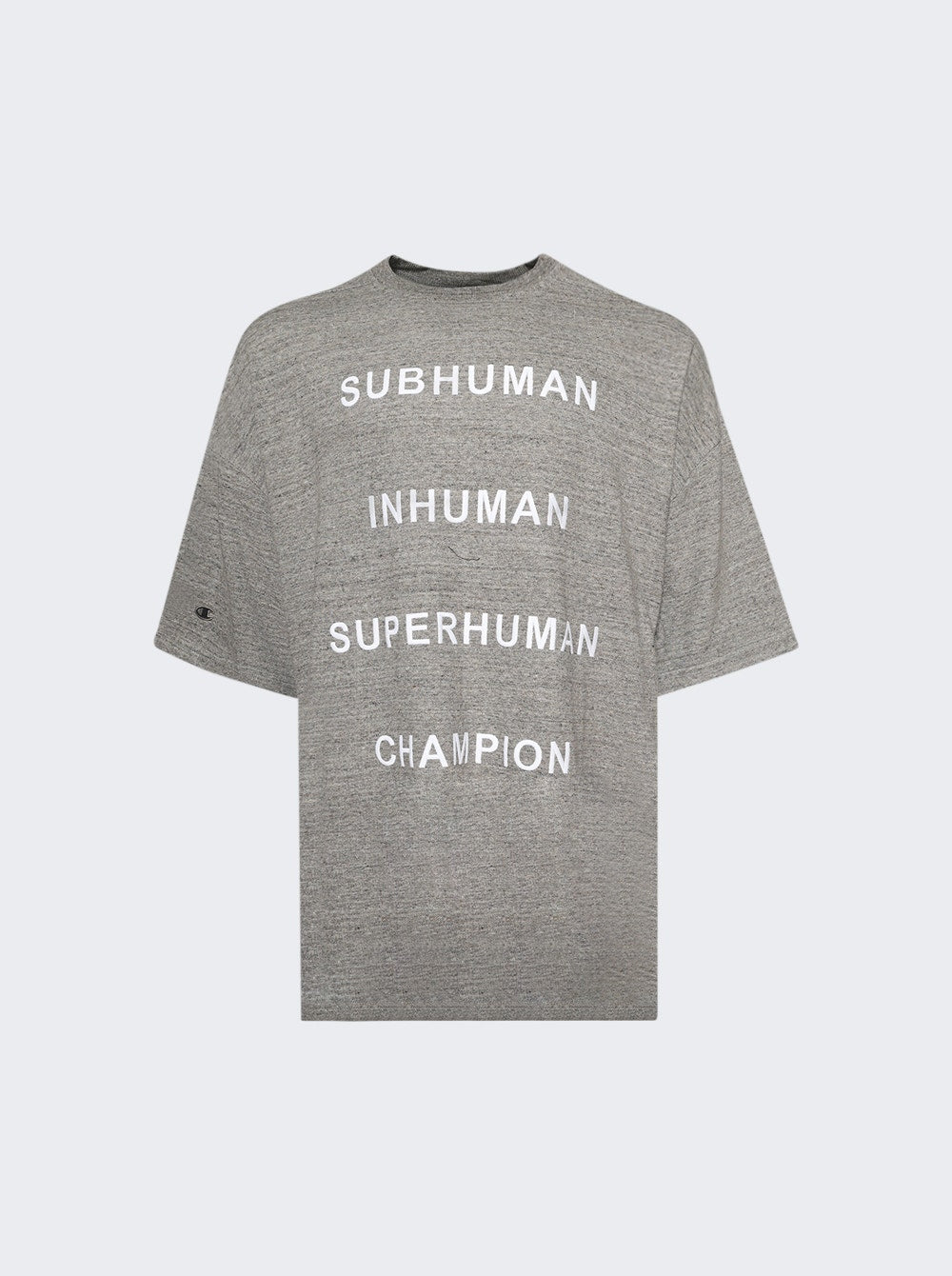 Men | Rick Owens X Champion | Knitted Tommy T | Grey Melange